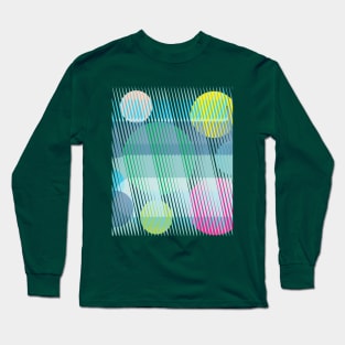 kinetic art circle and clear lines Long Sleeve T-Shirt